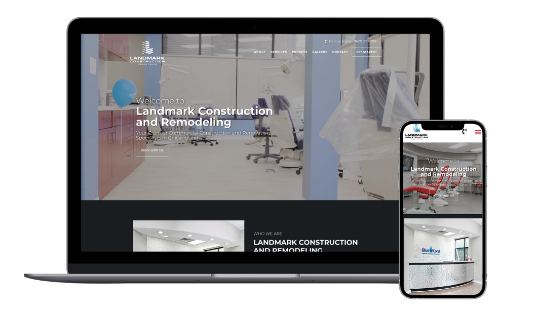 landmark construction website